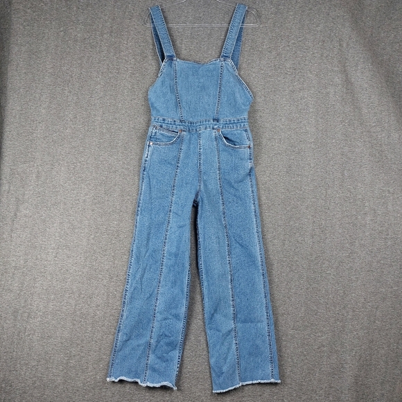 Billabong Denim - BILLABONG WRANGLER WOMENS BLUE JEAN DENIM WESTERN SUN OVERALLS PANTS SIZE 26